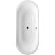 Villeroy & Boch Cetus beépíthető ovális Quaryl fürdőkád 1750x750 mm, alpesi fehér UBQ175CEU7V-01