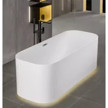   Villeroy & Boch Finion Quaryl fürdőkád 170x70 kádtöltővel, Emotion funkcióval Chrome, fehér UBQ177FIN7N100V301