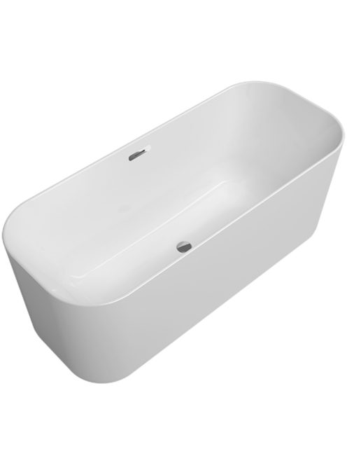 Villeroy & Boch Finion 170x70 szabadonálló kád Push-to-open le- és túlfolyóval, kádtöltővel, Emotion funkcióval Chrome Stone White UBQ177FIN7N100V3RW