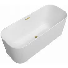   Villeroy & Boch Finion szabadonálló kád 170x70 kádtöltővel, Gold le- és túlfolyóval, fehér UBQ177FIN7N300V401