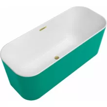   Villeroy & Boch Finion Colour on Demand szabadonálló Quaryl fürdőkád 170x70 kádtöltővel, fehér UBQ177FIN7N3BCV201