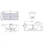 Villeroy & Boch Loop & Friends 1800x800 középlefolyós ovális akril kád, alpesi fehér UBA180LFO2V-01