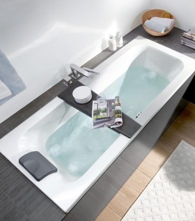 Villeroy & Boch Loop & Friends 180x80 középlefolyós akril kád, alpesi fehér UBA180LFS2V-01