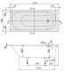 Villeroy & Boch Oberon beépíthető Quaryl fürdőkád 170x70 cm, alpesi fehér UBQ177OBE2V-01
