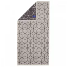   Villeroy & Boch Coordinates Carré pamut törölköző 50x100 cm, gránitszürke 2557-77-50100