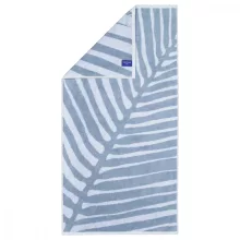   Villeroy & Boch Coordinates Leaf Fog pamut törölköző 50x100 cm, vízkék 2558-11-50100