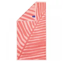   Villeroy & Boch Coordinates Leaf Coral pamut törölköző 50x100 cm, korallvörös 2558-22-50100