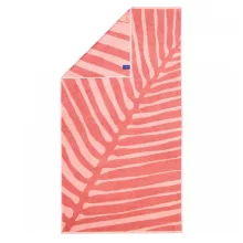   Villeroy & Boch Coordinates Leaf Coral pamut törölköző 80x150 cm, korallvörös 2558-22-80150