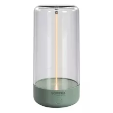   Villeroy & Boch Sompex Pulse tölthető asztali lámpa 14,5 cm, szabályozható beépített LED izzóval, oliva zöld 78514