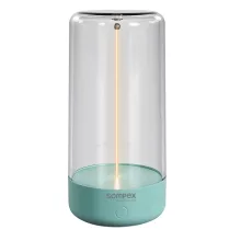   Villeroy & Boch Sompex Pulse tölthető asztali lámpa 14,5 cm, szabályozható beépített LED izzóval, türkiz 78515