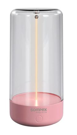 Villeroy & Boch Sompex Pulse tölthető asztali lámpa 14,5 cm, szabályozható beépített LED izzóval, rózsaszín 78516