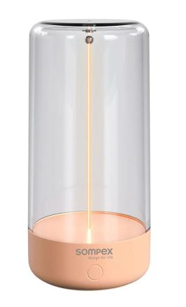 Villeroy & Boch Sompex Pulse tölthető asztali lámpa 14,5 cm, szabályozható beépített LED izzóval, barack 78517