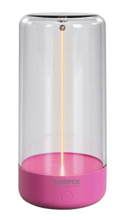 Villeroy & Boch Sompex Pulse tölthető asztali lámpa 14,5 cm, szabályozható beépített LED izzóval, neon rózsaszín 78518