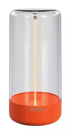 Villeroy & Boch Sompex Pulse tölthető asztali lámpa 14,5 cm, szabályozható beépített LED izzóval, neon narancs 78519