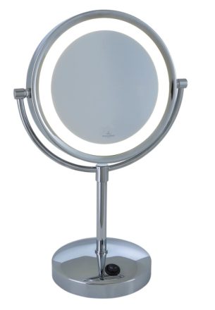 Villeroy & Boch London kozmetikai tükör 40 cm, LED világítással, fényes króm 96055