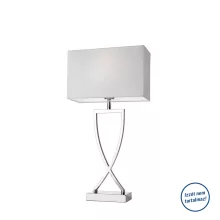   Villeroy & Boch Toulouse asztali lámpa 52 cm, króm/fehér 96310