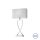 Villeroy & Boch Toulouse asztali lámpa 52 cm, króm/fehér 96310