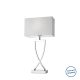 Villeroy & Boch Toulouse asztali lámpa 52 cm, króm/fehér 96310