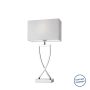 Villeroy & Boch Toulouse asztali lámpa 52 cm, króm/fehér 96310