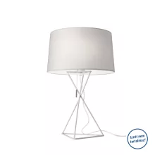   Villeroy & Boch New York asztali lámpa 55 cm, keresztezett lábbal, fehér 96530