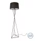 Villeroy & Boch New York állólámpa 150 cm, keresztezett lábbal, fekete 96536