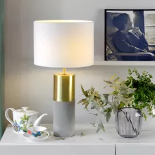   Villeroy & Boch Turin asztali lámpa 65 cm, fehér/arany 96626