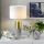 Villeroy & Boch Turin asztali lámpa 65 cm, fehér/arany 96626