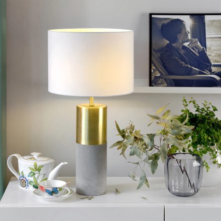 Villeroy & Boch Turin asztali lámpa 65 cm, fehér/arany 96626