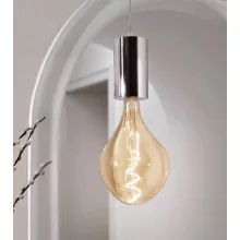   Villeroy & Boch Prag minimalista függőlámpa 14 cm, szálcsiszolt ezüst 96850