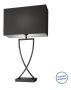 Villeroy & Boch Toulouse asztali lámpa 69 cm, fekete 96861