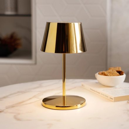 Villeroy & Boch Seoul tölthető asztali lámpa 20 cm LED világítással, arany 96874