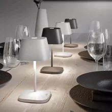   Villeroy & Boch Neapel tölthető asztali lámpa 20 cm LED világítással, fehér 96875