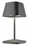 Villeroy & Boch Neapel tölthető asztali lámpa 20 cm LED világítással, antracit 96876