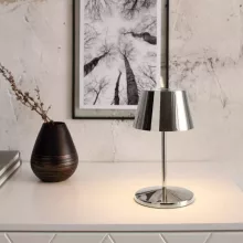   Villeroy & Boch Seoul 2.0 tölthető asztali lámpa 20 cm LED világítással, űrszürke 96892