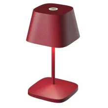   Villeroy & Boch Neapel 2.0 tölthető asztali lámpa 20 cm LED világítással, piros 96965