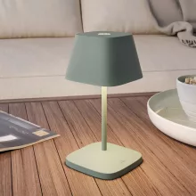   Villeroy & Boch Neapel 2.0 tölthető asztali lámpa 20 cm LED világítással, olivazöld 96967