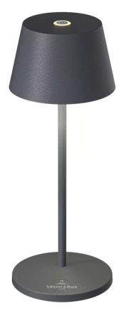 Villeroy & Boch Seoul Micro tölthető asztali lámpa 20 cm LED világítással, antracit 97001