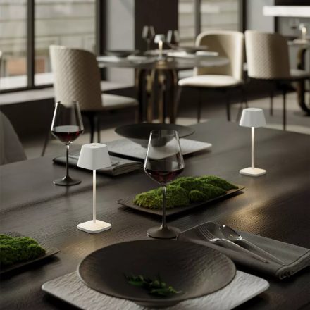 Villeroy & Boch Neapel Micro tölthető asztali lámpa 20 cm LED világítással, fekete 97012
