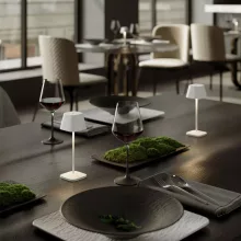   Villeroy & Boch Neapel Micro tölthető asztali lámpa 20 cm LED világítással, olivazöld 97013