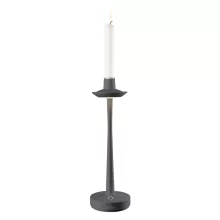   Villeroy & Boch Aarhus tölthető asztali lámpa-gyertyatartó 30 cm, kültéri/beltéri használatra, antracit 97041