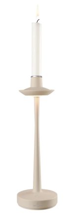 Villeroy & Boch Aarhus tölthető asztali lámpa-gyertyatartó 30 cm, kültéri/beltéri használatra, bézs 97044