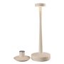 Villeroy & Boch Aarhus tölthető asztali lámpa-gyertyatartó 30 cm, kültéri/beltéri használatra, bézs 97044