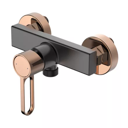 Wellis Umbra matt fekete/rose gold zuhanycsaptelep ACS0309