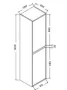 Wellis Ginger magas szekrény 35x140 WB00296