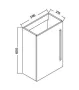 Wellis Almeria 40 kézmosó szekrény 39,5x21,5 cm WB00349