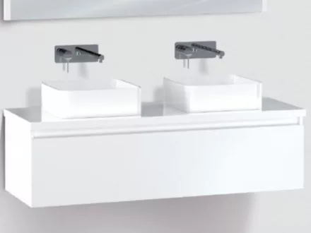 Wellis Elois White 120 1 fiókos fali mosdópult szekrény WB00353