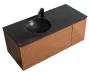 Wellis Tunis 120 matt fekete top integrált mosdóval WB00427