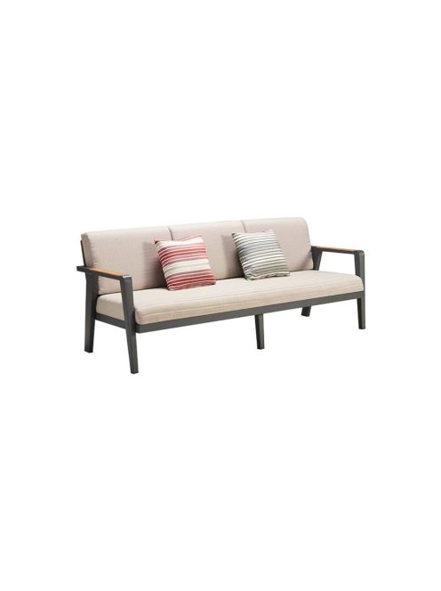 Wellis Meridien kerti garnitúra (kanapé, asztalka, 2db fotel), antracit WB00448