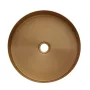 Wellis Marigold 40 Pultra tehető rozsdamentes acél mosdótál leeresztővel szálcsiszolt rose gold WB00559