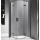 Wellis Murano két nyílóajtós szögletes zuhanykabin 90x90x195 cm, Easy Cleannel WC00420